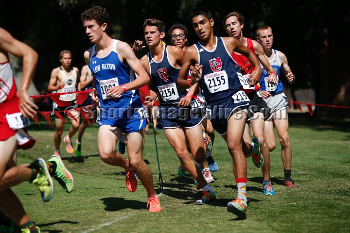 2014StanfordD2Boys-033.JPG - D2 boys race at the Stanford Invitational, September 27, Stanford Golf Course, Stanford, California.